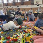 childen playing in lego duplo playground